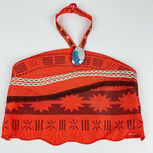 Disney Moana Adventure Play Dress Up Outfit Halloween Costume Size 7/8 Halter - Picture 8 of 16